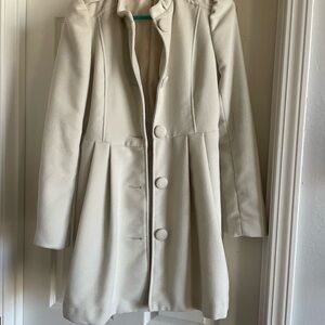 Elegant Women's Ivory Coat